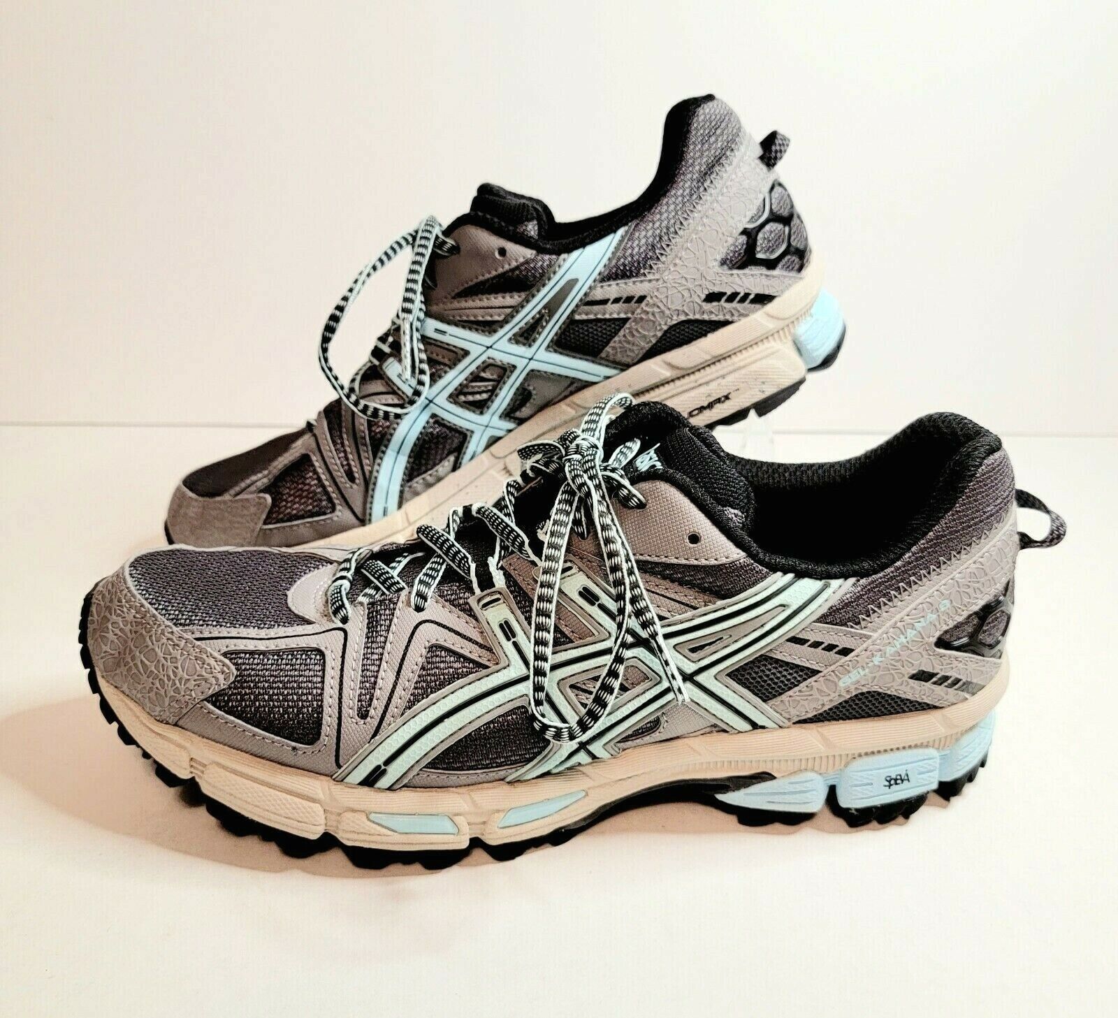Asics Gel Kahana 8 Womens Size 10 Athletic Trail Running Shoes Gray/Blue  T6L5N | eBay