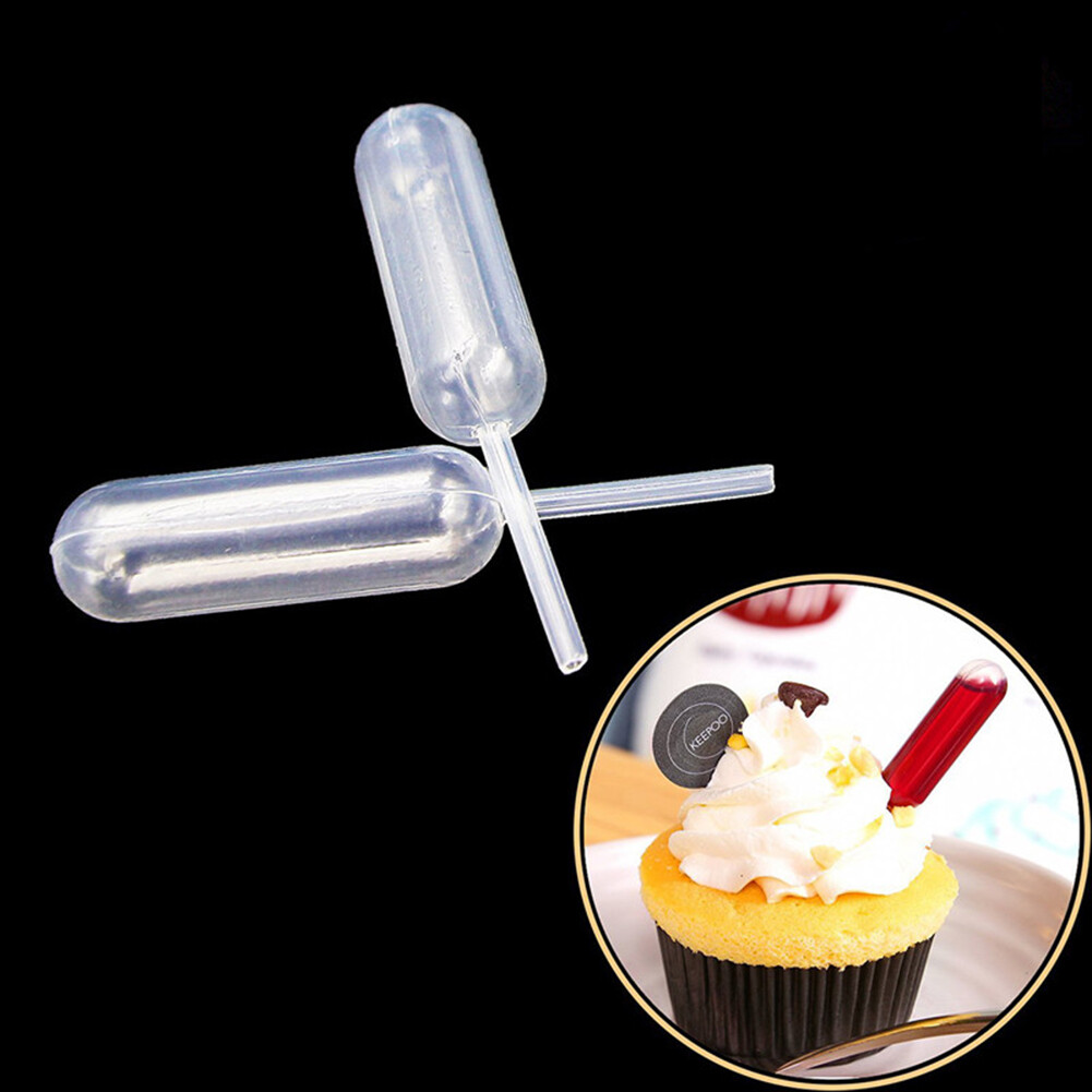200 Pipette Per Dessert Da 4ml - Plastica Alimentare, Per Cupcake, Gelato, Decorazioni - Foto 13