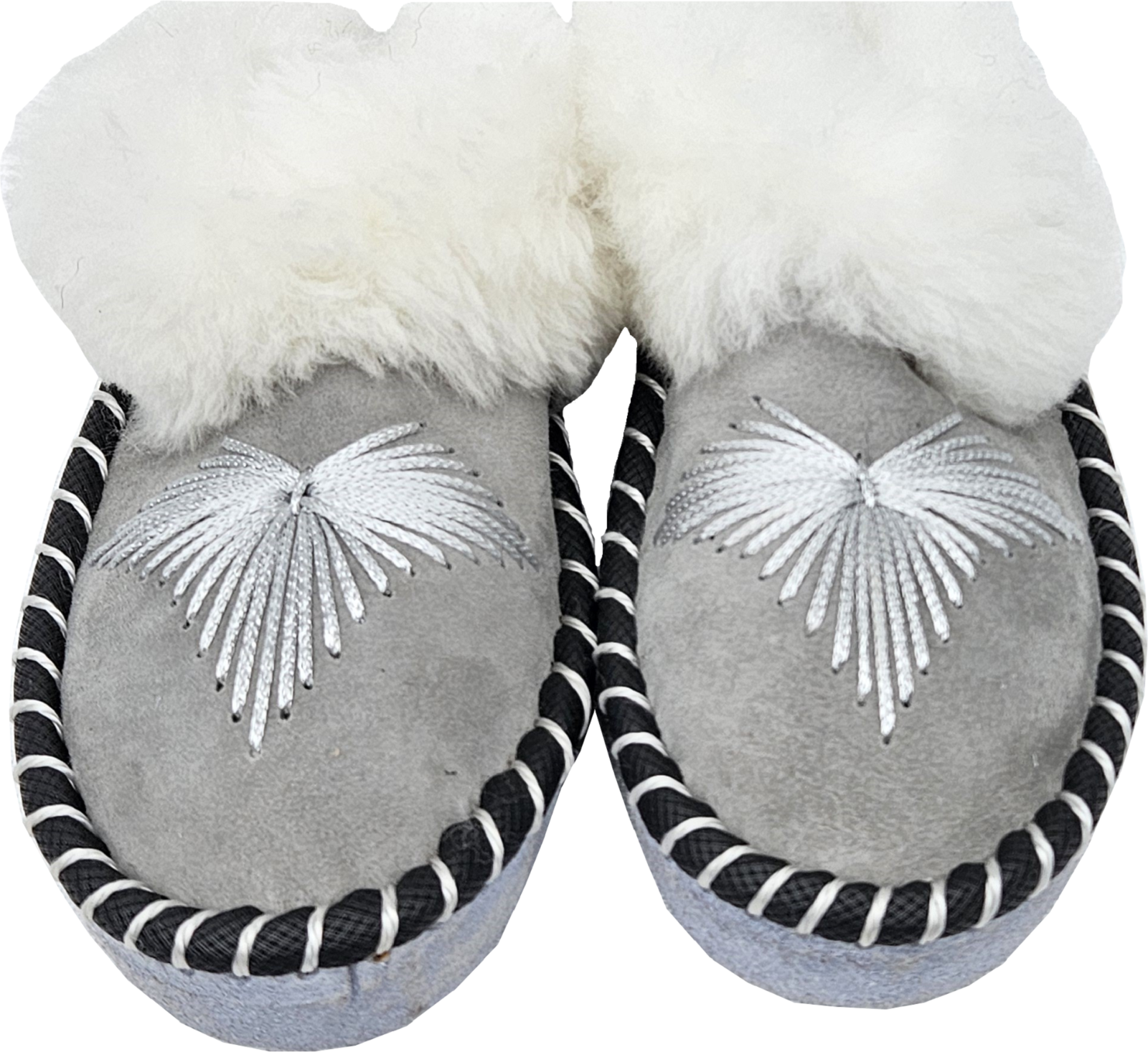 APL Pelliccia di agnello cialde mules pantofole taglia 40 NUOVE pelle di pecora pelle fatte a mano