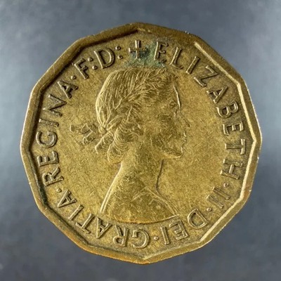 Great Britain 1962 Threepence 3d - Brilliant Luster