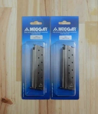 Mec-Gar MecGar 1911 Magazine; Nickel;  Holds 8 Rnds of 10mm;  2 Mags;  MGCGOV10N