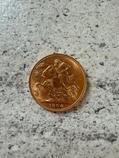 1904 full gold sovereign coin