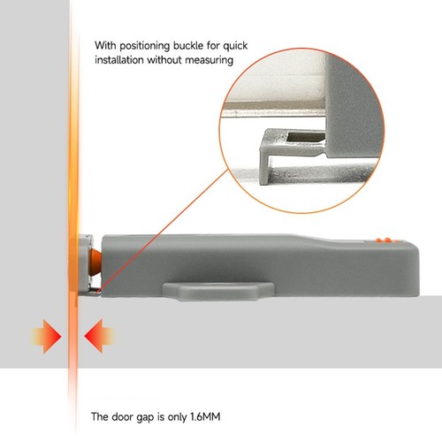 Spring Device Door Self-locking Cabinet Door Rebound Device Fixer Strong Spring Bounceback ...
