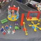 Vintage 1981 Playmobil Geobra Playground Set with Figures and Accessories