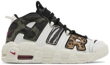Nike Air More Uptempo GS 'Tunnel Walk' Size 4.5Y White/Multi Grade School Shoe