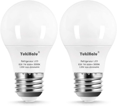 , A15 Appliance Light Bulb, 60W Equivalent for Range Hood/Refrigerator