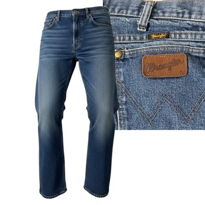 47MWZ Wrangler Bootcut Cowboy Cut Jeans 35x35 Western Boot Denim - Image 1 of 4