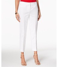 Nine West Womens Straight Leg Dress Pants, white, 12