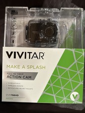 VIVITAR Full HD 1080p Action Cam DVR786HD 12 Megapixel Waterproof Case SDFM Card