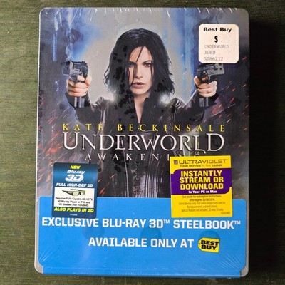 Underworld Awakening Blu Ray 3D Steelbook Exclusive Best Buy Kate Beckinsale New