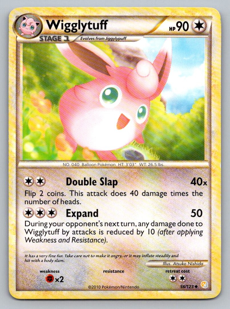 Wigglytuff 56/123 UC HeartGold & SoulSilver Pokemon MP