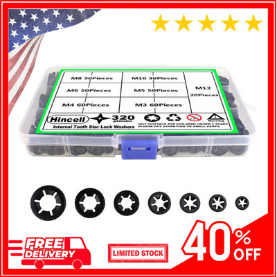 #ad 360 Pieces 9 Sizes Push Nuts Assortment Speed Clips Retaining Clips Fasteners A $12.99