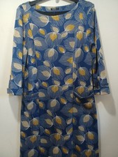 Roman Print Jersey Dress Size 12