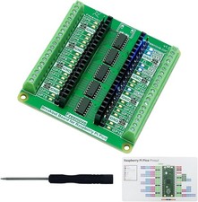 Raspberry Pi Pico Breakout Board Terminal Block Shield HAT GPIO Status LED Pin