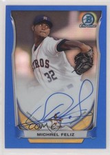 2014 Bowman Chrome Prospect Blue Refractor /150 Michael Feliz #BCAP-MF Auto 00et