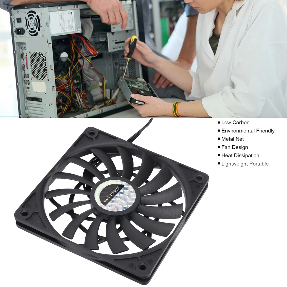 CPU Cooler Computer CPU Cooling Fans Metal Net Heat Dissipation Low - Image 4 of 4