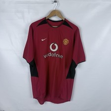 Vintage Nike Manchester United Jersey Sz XL T-shirt 2004 Football Life Span