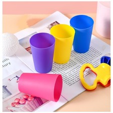 Lightweight Stackable Plastic Cups 612 PCS Colorful Unbreakable Dishwasher Safe