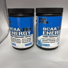 2X - Evlution Nutrition BCAA Energy, Blue Raz, 30 Servings 06/2025