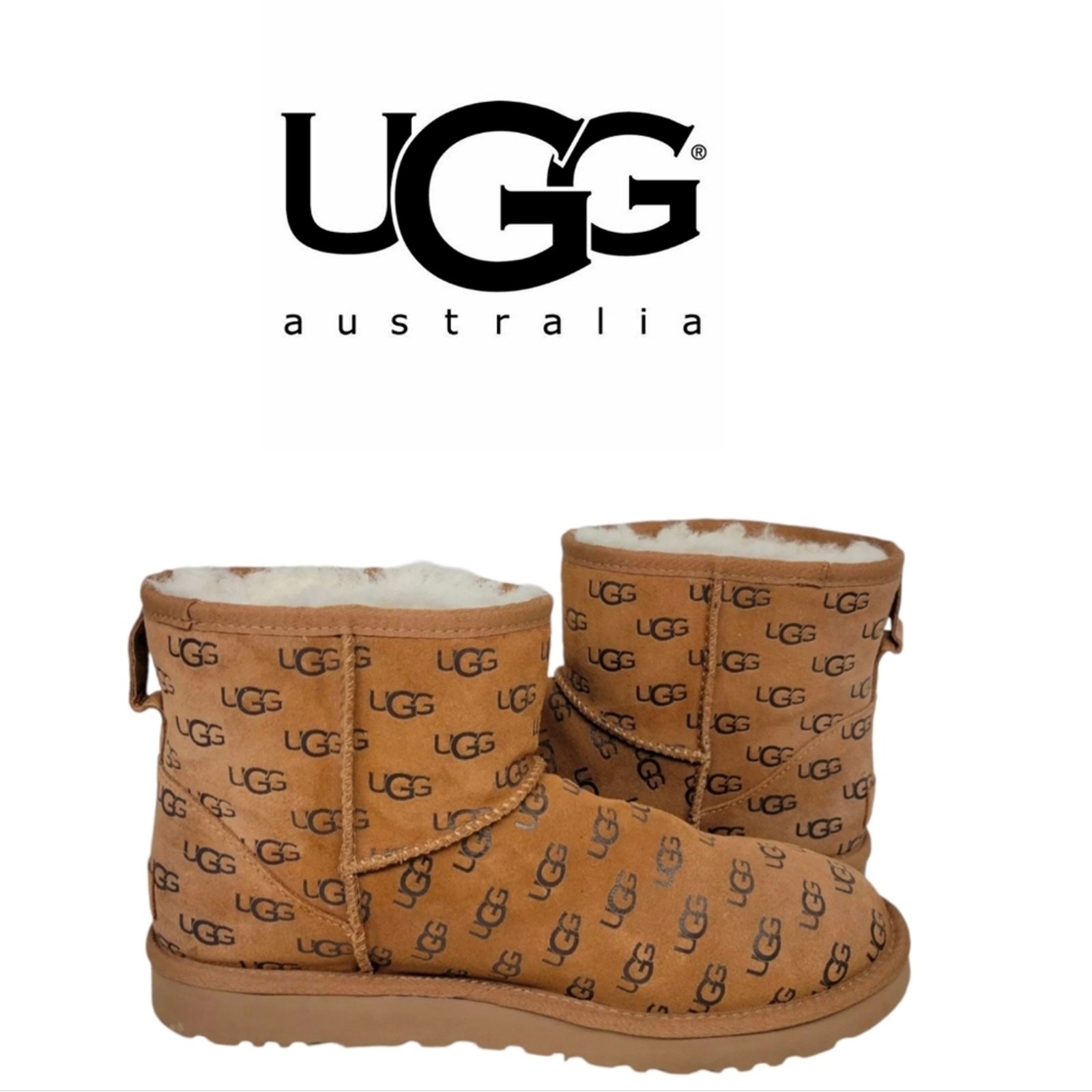 Authentic UGG Classic Mini Embossed All Over Logo… - image 1