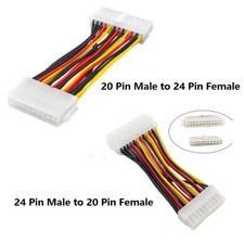 24 Pin ATX Power Supply to 20 Pin Main Board 20 Pin Male to 24 Pin Female Cable