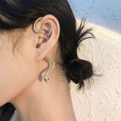 Gorgeous Snake-shaped Earrings No Pierced Earrings Cartilage Earrings Jewerly