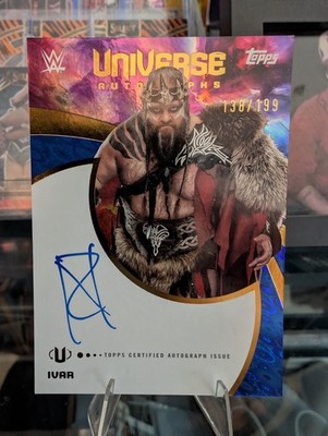 2025 Topps Universe WWE - Universe Autographs Ivar #UNA-IVA Blue Pulse /199 (AU)