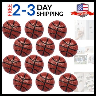Strong Ball Magnets,12Pcs 3D Basketball Sports Craft Decoration Magnet,Strong...
