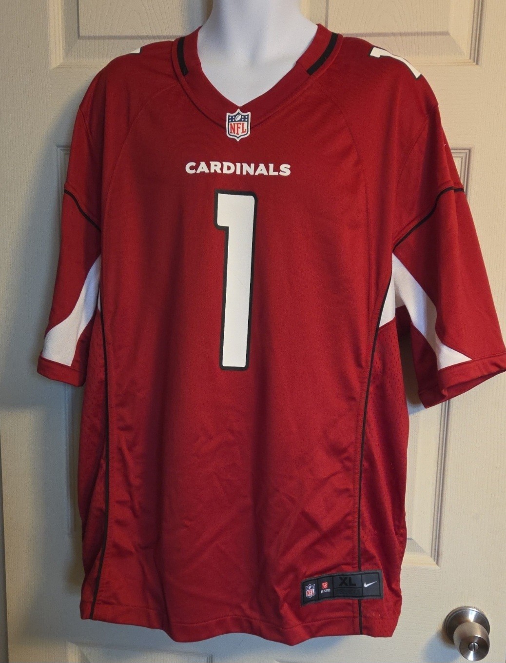 Nike Red Cardinals # 1 Kyler Murray Football Jersey
