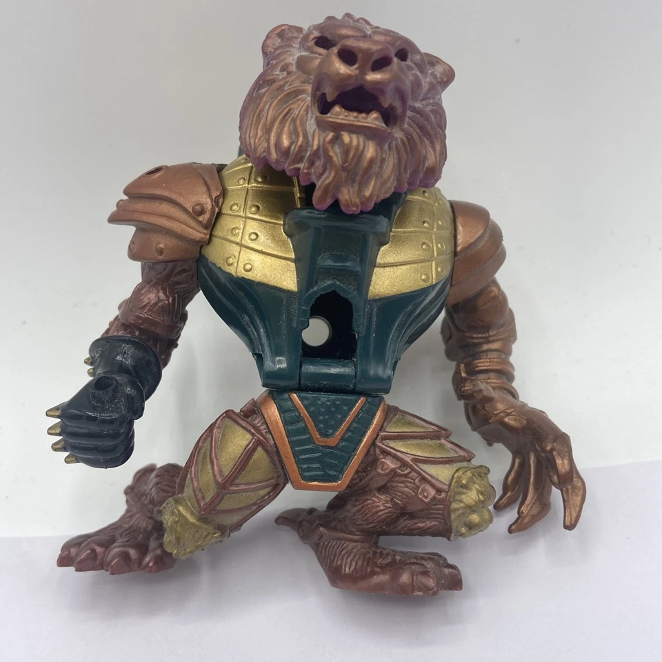 Figura León Conquistador Guerreros de Batalla Mighty Max 1994 Bluebird Toys *Incompleta Foto 2 de 4