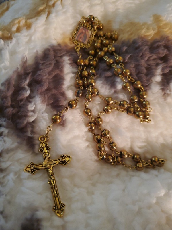 Rosary Gold Vintage 