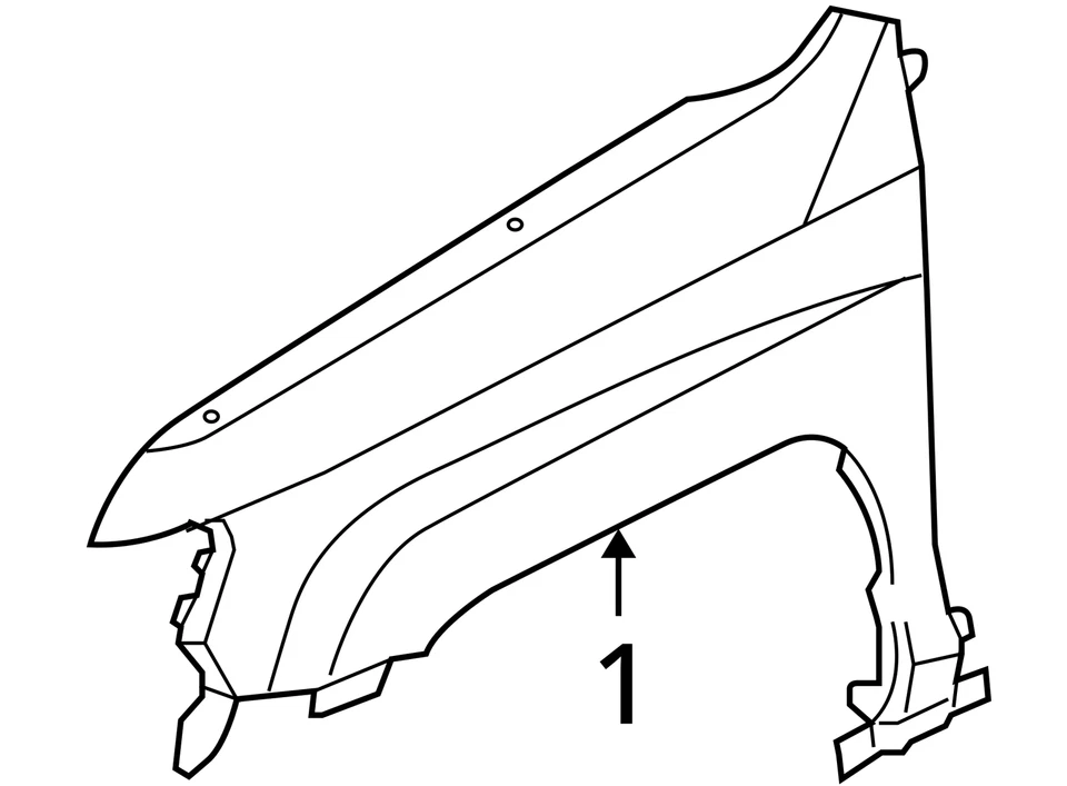 Guardabarros de pasajero Honda Ridgeline 2006-2014 WJNAF Foto 3 de 3