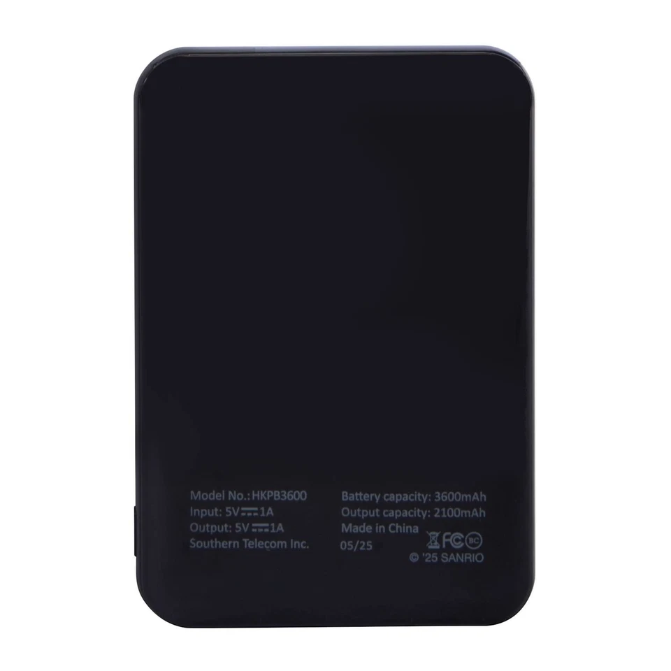 Banco de alimentación Sanrio Melody & Kuromi 3600 mAh doble USB-A y 1 USC-C Foto 4 de 4
