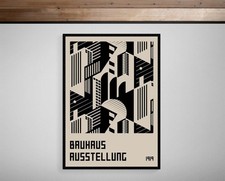 Bauhaus • Esposizione 1919 • Stampa Giclée • Poster • Wall Art • Home Decor