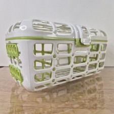 Munchkin Deluxe Dishwasher Basket, white w/ green trim