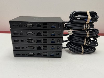 Dell WD15 Docking Station K17A USB-C Thunderbolt Lot Of 5 W/130w Power Adapter