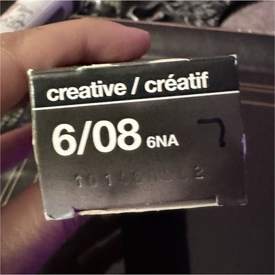 Creative / Créatif Hair Color 6/08 6NA, Professional Dye Cream, MPN 6/08