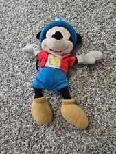 Disney Parks 2015 Fantasia 19" Mickey Mouse Sorcerer Plush Toy Stuffed Animal