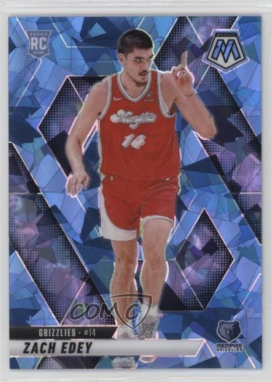2024-25 Panini Mosaic Rookies Ice Prizm 20/125 Zach Edey #248 Rookie RC 11p9