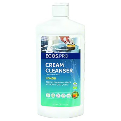 Ecos Pro Pl9701/6 Cream Cleanser, Bottle, 17 Oz, Lemon, 6 Pk