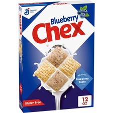 Blueberry Chex Cereal, Gluten Free Breakfast 12 Ounce Pack of 1 