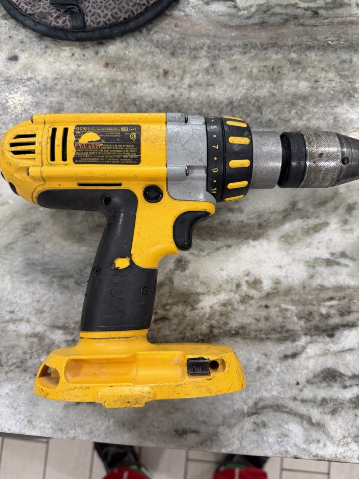 DeWalt DC925 18V XRP 1/2" Cordless Hammer Drill/Driver TOOL 