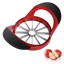 Stainless Steel Apple Corer Slicer Tool, 12~Blade, Anti~Slip Handle