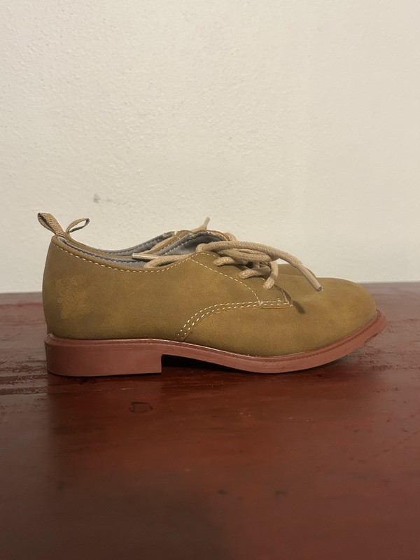 Carter’s Brown Laced Up Oxfords Toddler 10 NWOB
