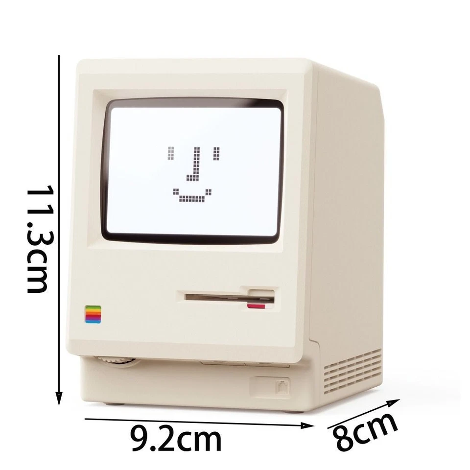 Adjustable Brightness Retro MacLock Clock Calendar Desk Clocks - Image 2 of 4