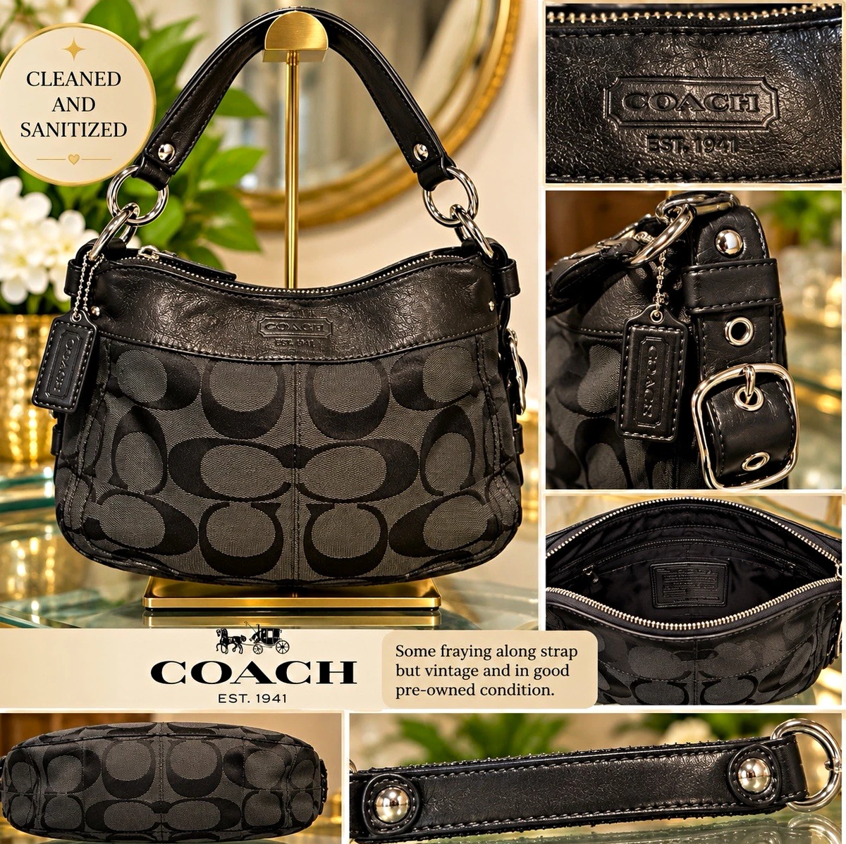 Coach Hobo Handbags & Bags Canvas Exterior for Women for sale | eBay