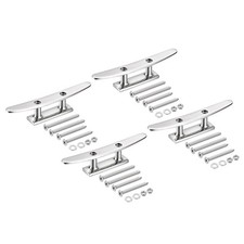 Bootspolster Offener Sockel 4" 4Stk 316 Edelstahl Hafenklampe für Kajakboot Yach