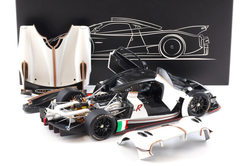 1:18 LCD Models Pagani Huayra R 2021 Pearl White LCD18012-PW - Image 4 of 4