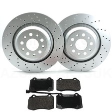 FOR MASERATI GHIBLI 3.0 3.0 D 3.0 S 2017- REAR BRAKE DISCS PADS 345mm 670035019 