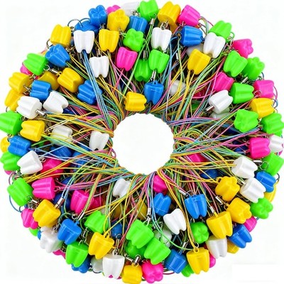 100 PCS Tooth Saver Necklaces - Milk Teeth Storage Cases for Tooth Fairy & Schoo